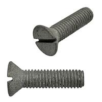 FMS5161G 5/16"-18 X 1" Flat Head, Slotted, Machine Screw, Coarse, HDG